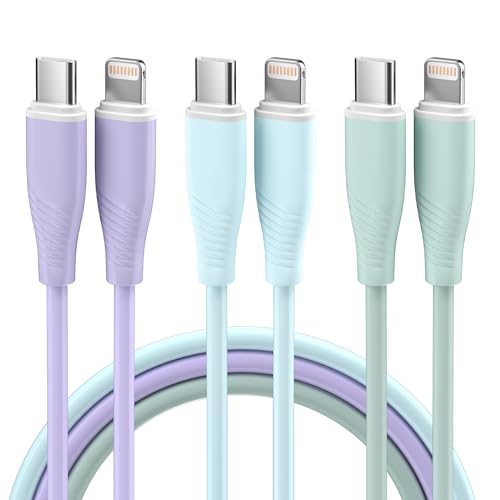 MenoSupp USB C to Lightning Cable 3 Pack 6 FT ...