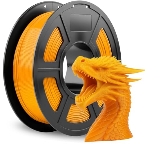 VEOEOV PETG 3D Printer Filament 1.75mm Gold 1KG High Precision Strong Toughness Odorless Better Flow 3D Printing Filament Fits for Most FDM 3D Printers