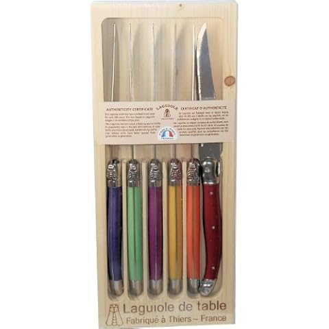 Set French steak knives Fruity color by Jean Dubost Cover