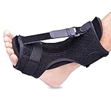 Ligero y fácil de instalar. Férula nocturna para fascitis plantar, soporte ortopédico para caída de pies, soporte para pies, correa de sujeción ajustable para talón, tobillo, arco, dolor de pie, soporte para dormir