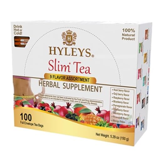 HYLEYS Slim Tea, 9 Flavor Weight Loss Variety Pack, Diet Tea, 100 Bags