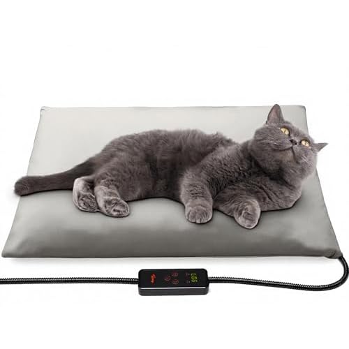 Toozey Small Pet Heating Pad, 6 Adjustable Temperature Dog Cat Heating Pad…