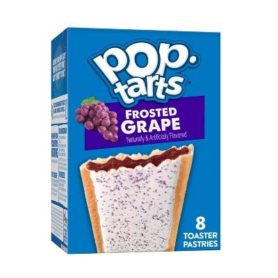 Pop Tarts Frosted Grape Flavored Toaster Pastries 8 Pieces 384g (USA)