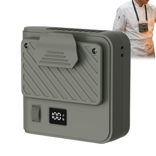 Genérico Ventilador Personal - Herramienta De Enfriamiento Recargable - Ventilador con Clip de Cintura,para Camping Senderismo Viajes Verano Trabajo Oficina Deportes Gimnasio Andar