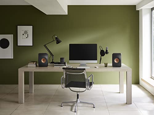 kef système d'enceintes hifi sans fil ls50 ii wlan, carbon black, enceinte active | hdmi | airplay 2 | bluetooth | spotify | tidal