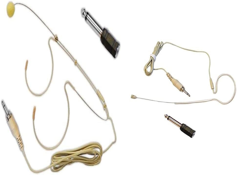 Pyle Double Over-Ear Professional Hands-Free Omnidirectional Wired Audio Boom Condenser Microphone Headset Bundle with Accessories