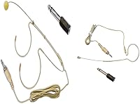 Vista 1 de Pyle Doble sobre la oreja profesional manos libres omnidireccionales con cable audio Boom condensador micrófono micrófono paquete con accesorios