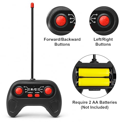 Image of VGRASSP Remote Control Sports Racing Car Toy for Kids with Mist Spray and Lights - Indoor and Outdoor Racing RC Smoke Car - USB Type-C Charging - Color As Per Stock