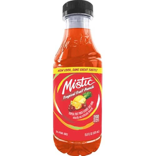 Weinner Mistic Juice, 16 Fl Oz (Pack of 12, Fruit Punch Tropical)
