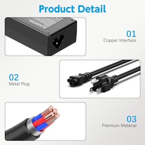 65W Laptop Charger Compatible with HP Pavilion G6 G7 DV7 DV6 DV5 DV4 G72 G71 G60 G61 G62 DM4, EliteBook 8440P 8460P 8460W, Probook 4320S 4420S 4430S Notebook 65W 18.5V 3.5A Power Supply by LJO-EEIH - Used condition - Image 6