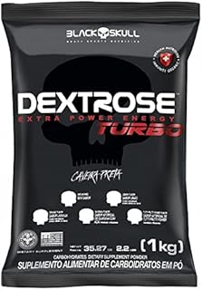 Refil Dextrose Turbo Limão 1Kg, Black Skull