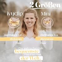 ivyclip - Haarspangen Damen - Haarklammer groß und klein - weiche Haarclips – Ansicht 8