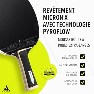 JOOLA White Infinity – Raquette de Tennis de Table Professionnelle avec Boîte Magnétique