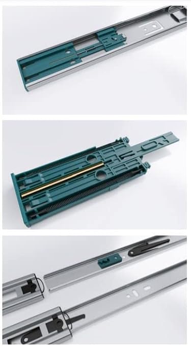 Soft Close Full Extension Drawer Slide Ball Bearing Runner Full Extension 400mm (1 Pair)
