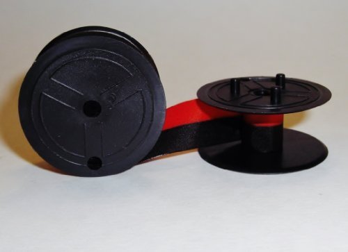 Image of Sharp Electronic Calculator Ribbon Twin Spool Black & Red Ribbon - Fits all Twin Spool Models