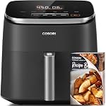 Friteuse à air Cosori 6QT 9-en-1 TurboBlaze, 90°– 450°F, chauffage précis pour des résultats uniformes, friteuse à air, rôtir, cuire, griller, sécher, congelé, prouver, réchauffer, garder au chaud, 130+ recettes, lavable au lave-vaisselle, gris foncé