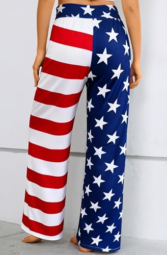 Image of Women Pajama Pants Comfy Lounge Wide Leg Casual Stretch Palazzo Drawstring Pj Bottoms Pants S-3XL