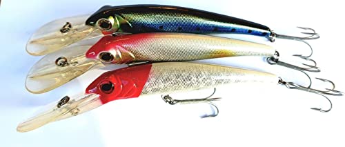 Kit 3 Minnow Pesca Traina Dentice Ricciola Lampuga...