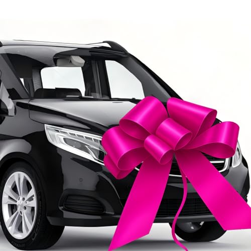 Avagiaforu Lazo Grande para Coche, Lazo Gigante para Regalo Coche Happy Birthday, Lazo Regalo Grande, Lazo de Coche XXL 76cm, Lazo de Regalo para Bicicleta, Navidad, Nuevo Hogar, Boda