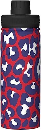 ヒョウ柄 豹柄 (12) アニメ 水筒 真空断熱 保温 保冷 スポーツボトル 人気 ステンレスボトル スポーツ飲料対応 漏れない 直飲み530ml 男の子 女の子 おしゃれ 大人 子供 グッズ キャラクター 雑貨 zj90