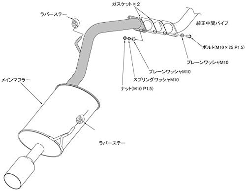 Amazon | HKS マフラー リーガル(LEGAL) RM(Titan) ニッサン ノート
