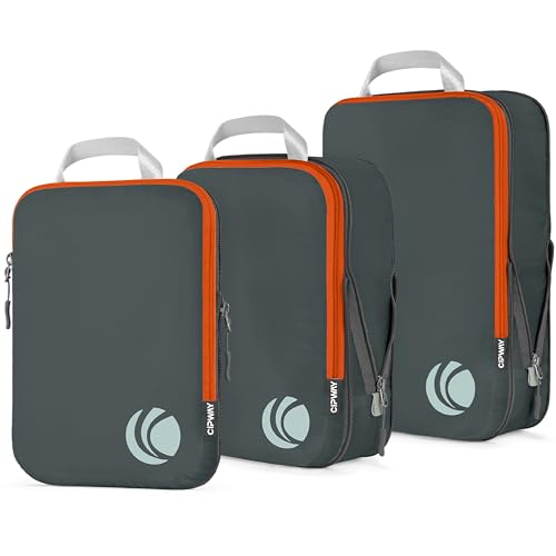 Cipway Compression Packing Cubes, 3 Set Compressible Packing...