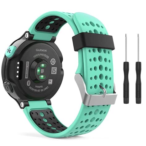 Garmin Forerunner 220/230/235/630/620/735XT Breathable Silicone Sports Band Strap for Smart Watch Fitness - Compatible With Approach S20 S5 S6