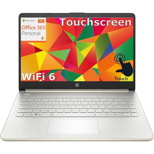 HP Touchscreen Laptop Computer for Student Home Study, 1-Year Office 365, 16GB DDR4 RAM, 512GB PCIe...