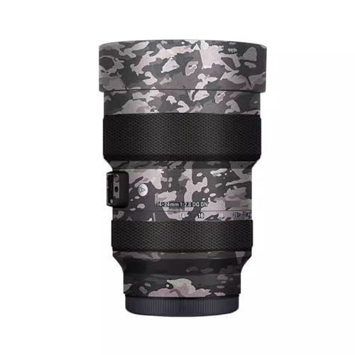 Skin protection Sigma 14-24 mm F2.8 Sony E anti-rayures, habillage premium motif camouflage champ