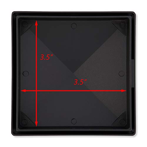 3.5" x 3.5" Heavy Duty Aluminium Pyramid Post Cap for True/Actual 3.5" x 3.5" Wood Posts - Black (Works ONLY with Actual 3.5" x 3.5" Posts. Will NOT Work with Actual 4" x 4" Posts)