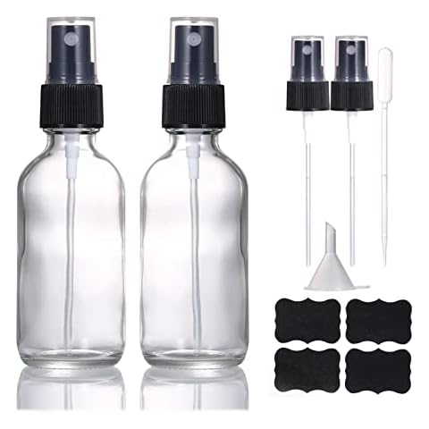 Botellas spray vidrio transparente de 60 ml recargables LIYUABU Cover