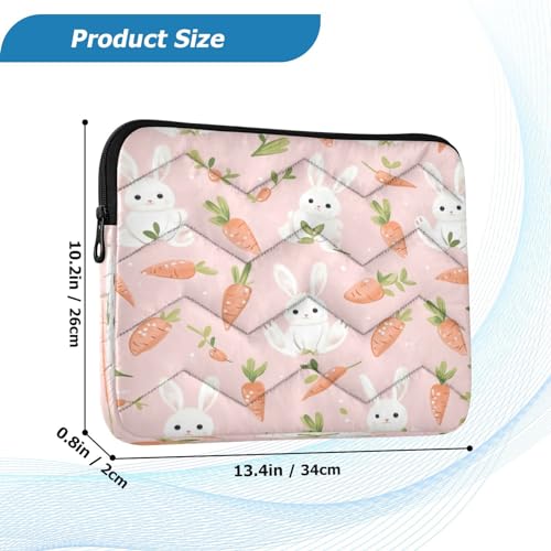 Funda para portátil 13-14 pulgadas impermeable con diseño de conejitos miniatura 3