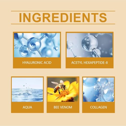2025 New Bienengift-Faltenentfernungscreme,Bienengift Anti-Falten-Creme, Anti-Falten-Feuchtigkeitscreme für Gesicht und Hals, Bee Venom Anti-Falten-Creme für alle Hauttypen (1)