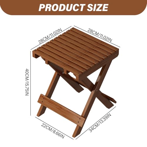 Tabourets pliants en bois à charge forte portant pour résoudre le manque de place - 3