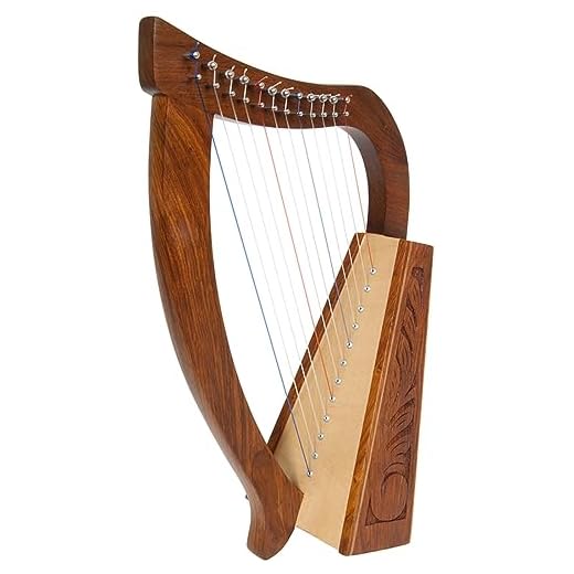 Uzman - Arpa celta de 12 cuerdas - Incluye llave de afinación, cuerdas de repuesto - Arpa de bebé ideal para principiantes - Arpa para principiantes - Arpa para niños - Hecho a mano