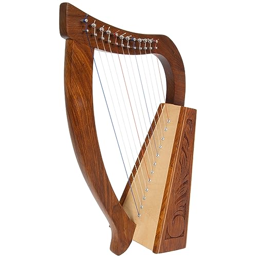 Uzman - Arpa celta de 12 cuerdas - Incluye llave de afinación, cuerdas de repuesto - Arpa de bebé ideal para principiantes - Arpa para principiantes - Arpa para niños - Hecho a mano