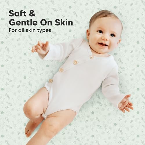 2-Pack Mini Crib Sheets Fitted - 38x26 Pack N Play Sheets for Pack and Play Mattress, Organic Cotton, Soft & Breathable Playard Bedding, Neutral Mini Toddler Bed Cover for Boys, Girls (Tropic Oasis)