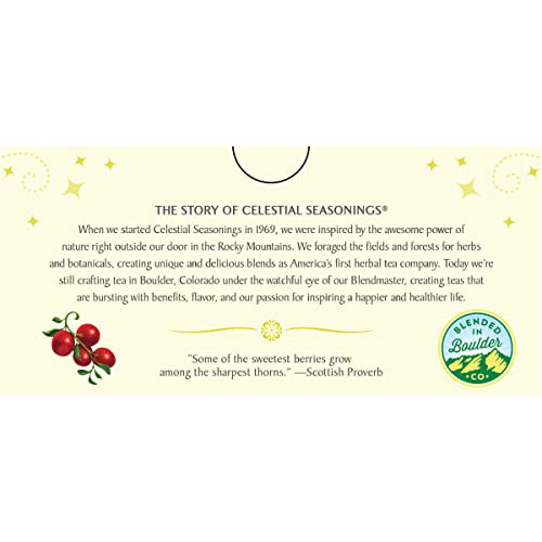 Image of Celestial Seasonings Herbal Tea, Cranberry Vanilla Wonderland, 18 Count (Pack of 6)