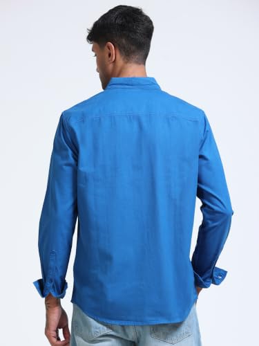 Image of StitchX Men's Full Sleeve Core Essentials Twill Over-Dyed Shirt XS-2XL
