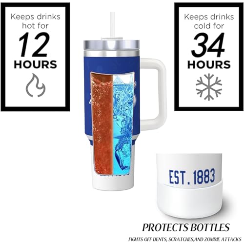 Image of Los Angeles 30 oz Tumbler with Handle and Straw,Car cup,100% Leakproof Insulated Tumbler with Lid and Straw,Made of Stainless Steel,Cup Holder Friendly Base,Classic Collection Gifts for Fans