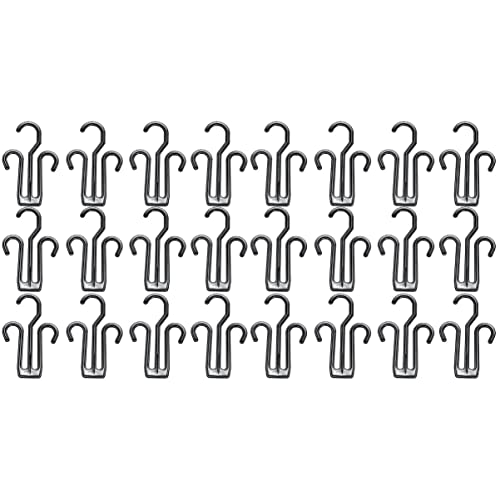 Cabilock 2sets Cotton Slipper Drying Rack 20-piece Hanging Shoe Racks Shoes Organizer Plastic Material Easy to Assemble 20pcs*2