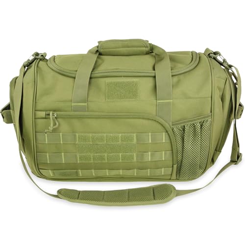 APRlLBAY Gym Bag Large Size 43L Training Bag Traveling With Luggage Strap Equipment Bag Tactical Military Duffel for Men&Women Basketball Football Weekender,Sports Bag Sturdy (Green)
