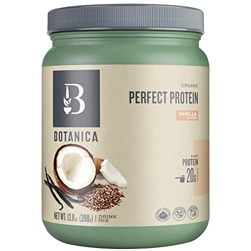 Botanica Health Vanilla Protein Powder  Organic Plant-Based Vegan Protein Powder with Balanced Amino Acid Profile. Gluten Free, Dairy Free, Stevia & Sugar Free (10 Servings, 390 Grams)