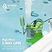 Green Expert 1.5HP Submersible Sump Pump High Flow 5000GPH 25ft Power Cord Manual Automatic On/Off for Water Removal from Basement Sump Pit Pools Hot Tub Spas Garden Pond