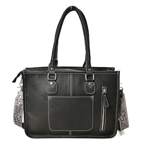 Bolso Tote de Cuero Western Cowhide con Correa Ajustable miniatura 5