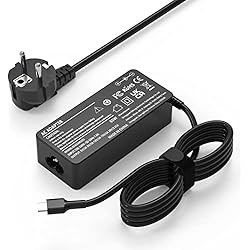 Cargador Para Tablet Lenovo Yoga Book Cargador portátil USB C 65W / 45W,Adaptador de Corriente Tipo C Cable para Lenovo ThinkPad T480 T480s T580 T580s Chromebook 100e 300e C330 Yoga C930 C740