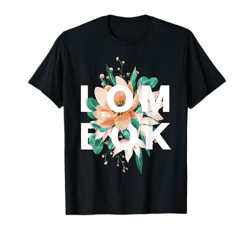 Lombok Motif Floral Indonésie Fleur Lombok T-Shirt
