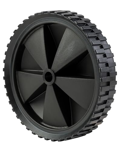 Dörner + Helmer PVC-Rad, 150mm x 30mm, 25kg Tragkraft, 32mm Nabe, Kunststofffelge, Stollenprofil, Gleitlager, Leicht – Bild 4