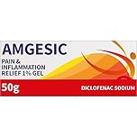 Amgesic Pain Relief Gel 1% 50g | Fast-Acting Topical Gel for Muscle, Joint & Back Pain | Anti-Inflammatory Relief | Non-Greasy Formula