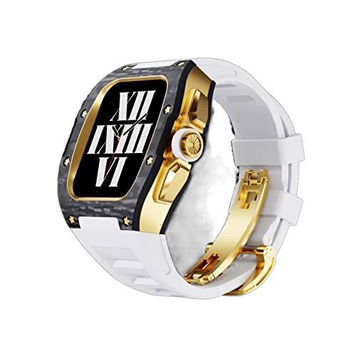 Boîtier en fibre de carbone Apple Watch 8 7 45mm kit de conversion avec bracelet